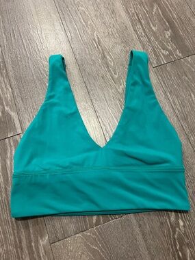 lululemon athletica Teal V-Neck Sports Bra